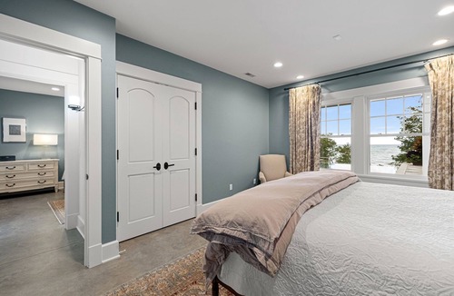 Gordon Beach House | Juniper Presents: Posh Lkfront Hm w/ 100’ ft of Priv Bch, Pool, Thtr, 2EV Chrgrs