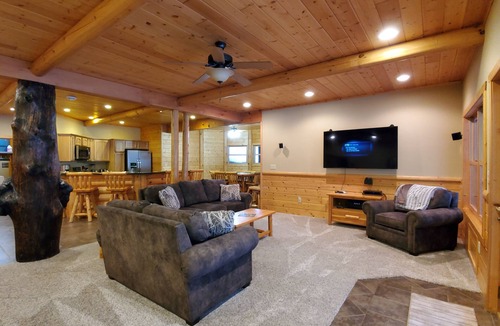 Dollar Bay House | Kemp's Rentals Luxurious Executive Retreat Portage Lake-Beach-Firepit & Pavilion