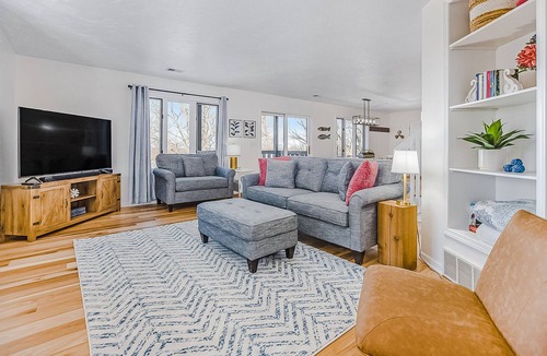 Macatawa House | Lake View Home with Gas Fireplace, High-Speed WiFi, and Private Washer/Dryer