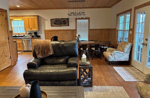 Newell House | Lakefront Home on Lake Wedowee, Sleeps 10, New Dock, Stone Fire Pit with Chairs!