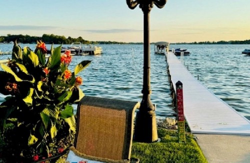 Bass Lake House | Large Waterfront Villa on Bass Lake with a Gym. Close to Culver and Notre Dame