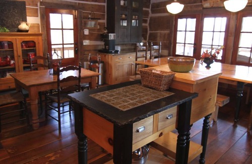 Guntersville House | Looks Rustic But Luxury Awaits You at Two Cabins Lodge. Lakefront with pool.