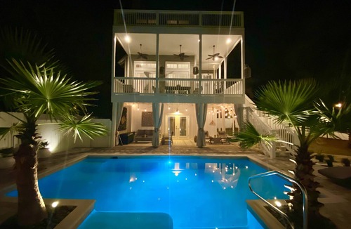 West Panama City Beach Apartment | Luxury Guest House with a pool on bottom level of a private Villa