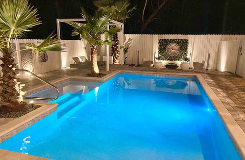West Panama City Beach Apartment | Luxury Guest House with a pool on bottom level of a private Villa