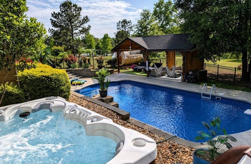 Upatoi House | Luxury Lakefront Home with Pool, Game Lounge & Private Pier