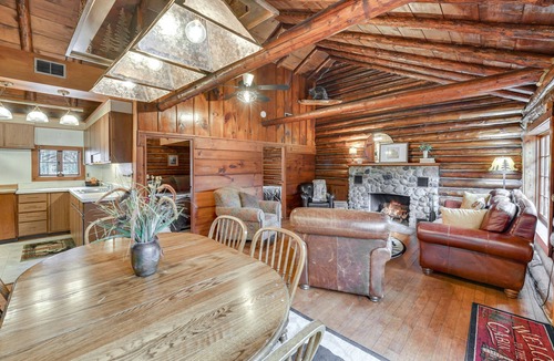 Mason County Cabin | Michigan Log Cabin w/Pere Marquette River Views