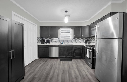 Gunter Afs House | Modern 4BR Oasis w/Private Pool, Outdoor Lounge & Full Amenities
