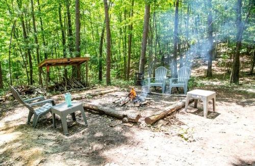 Trenton Other | Mountain Glamping Tent with Sunrise Views & Firepit in Rising Fawn, Georgia