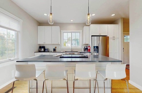 Sawyer House | Newly-built home on a grassy lot with washer/dryer & screened deck