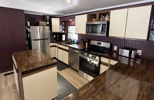 Carp Lake House | Northern Michigan Woodland Retreat Near Mackinac Island, Sleeps 8