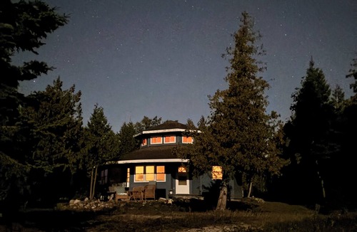 St Ignace House | Octagon Beach House Enjoy a tranquil getaway w/private beach on Lake Michigan