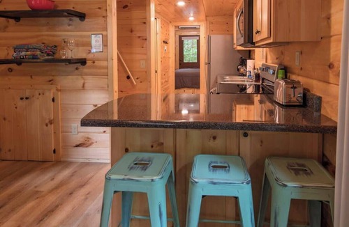 Lookout Valley Neighborhood Association Cabin | Papa Tiny Rustic Log Cabin with Private Hot Tub