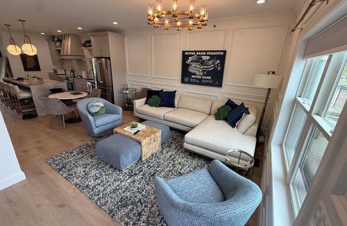 Northeast South Bend Condo | Premium Notre Dame Stay 3 Ensuite Bedrooms Sleeps 8 Walk to Campus