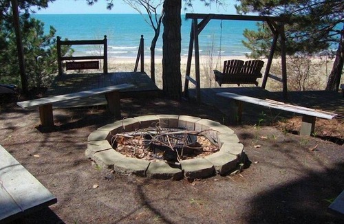 Bridgman House | Private Beach on 10 acres. Custom built. Secluded yet close to Harbor Country.