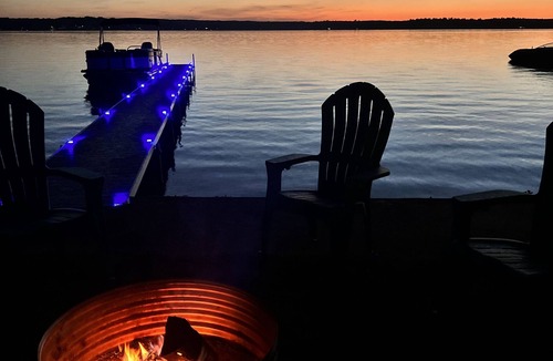 Kalkaska Cottage | Private Cottage on Manistee Lake with beautiful lake views and sunsets.