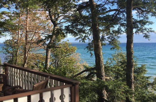 Harbor Springs House | Private Lake Michigan Beach Sunset Views Sleeps 8