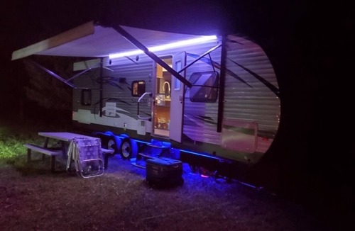 Washington Island House | Quiet island camping! Family sized camper with updated appliances!