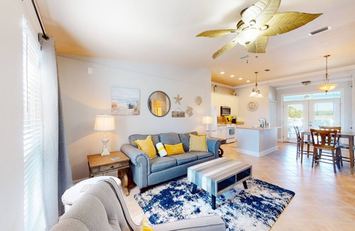 Riviera Beach House | Recently updated home near the beach with enclosed yard, covered porch, W/D, AC