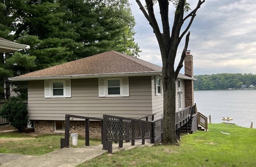 Sister Lakes House | Relax Lakefront-Stunning Lake Views in Popular Sister Lakes! Private Sand Beach!