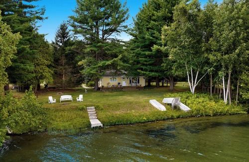 Cedar Cottage | Renovated Cottage with 100 ft Lake Private Lake Leelanau frontage
