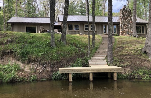 Baldwin Cabin | Riverfront cabin, on a secluded section of the Middle Branch, Pere Marquette