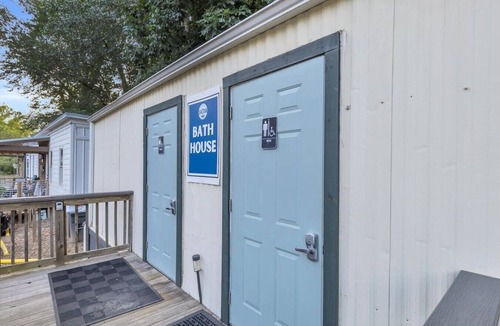 Greenville House | Riverside Pod A-Frame Camping Cabin w/AC