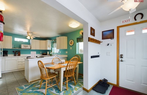 Munising House | Rock House-Downtown Munising with Private Patio, Garage, Fire-pit & BBQ Grill