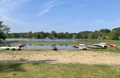 Palmyra Cabin | Rustic cabins in secluded campground with lake access and woods to wander in.