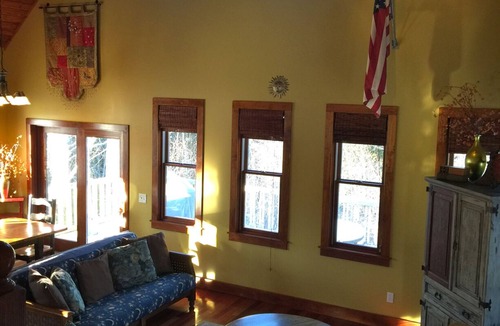 Arcadia House | Schoolhouse-Style Lakefront Near Crystal Mountain with Pontoon and Game Room