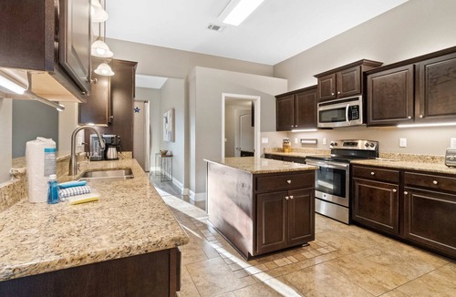 Navarre House | Single-level home with pool, enclosed yard, screened lanai, grill & home office