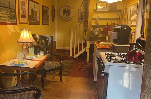 Manistee Bed & Breakfast | The Abigail Manor-The Mackinaw Suite, Private entrance,Furnished, 1861 Victorian