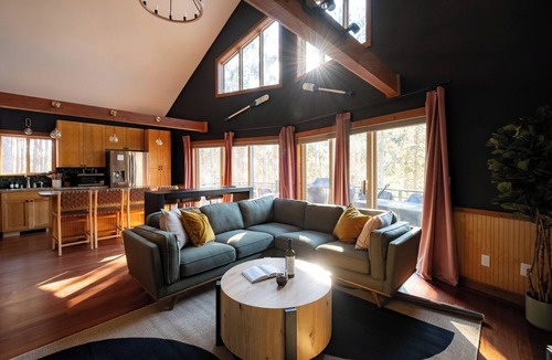 Central Lake Cabin | The Wild Pine - Torch Lake Retreat: Speakeasy, Hot Tub, Sauna, Golf Sim, Arcade