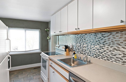 Berkley Apartment | This property offers a clean and comfortable modern vibe with updated furniture and decorations