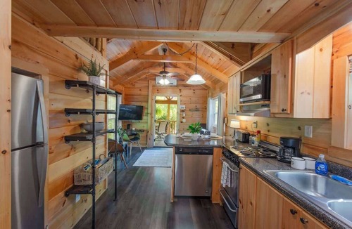 Lookout Valley Neighborhood Association Cabin | Thomas Secluded Tiny Cabin, Hot Tub, Firepit, More