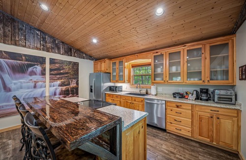 Mentone Cabin | Time Falls Cabin | 2 King BR | 2.5 BA | 2 Porches | Fire Pit | Fast WiFi