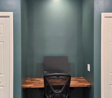 Phenix City House | Tiny Home with Grill Laundry Deck Desk