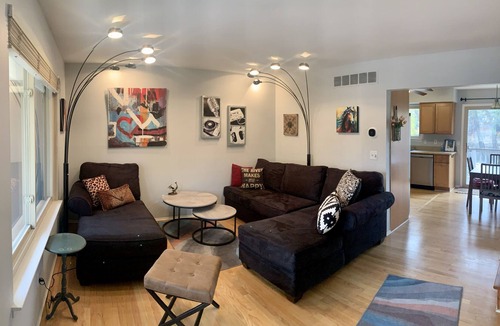 Milford House | Unique river front home in the village. Walk to downtown.