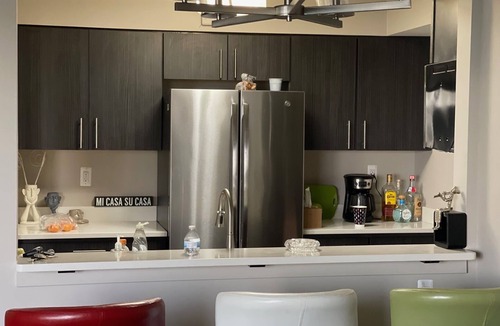 Detroit Apartment | Updated riverfront apartment with balcony and wonderful view of the river.