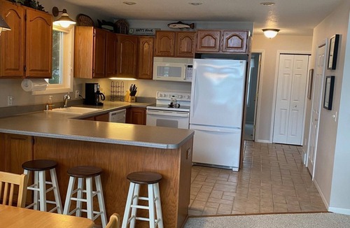 Lupton House | What a View! Up North MI Ausable Lake Waterfront 4 bedrooms/2 baths Pontoon boat