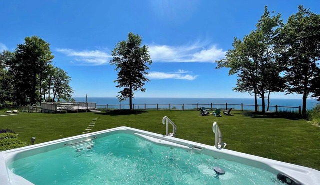 12 Person Hot Tub Overlooking Lake Michigan