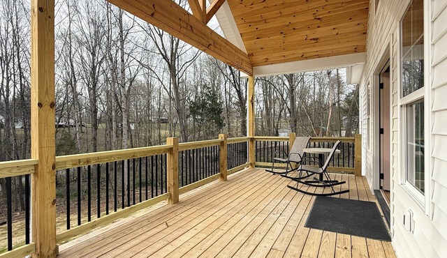 2 King beds! Sleep like royalty in this cozy, intimate, and brand-new house