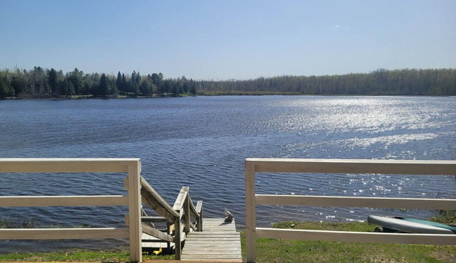 3-bedroom lakefront cottage in Ocqueoc with AC
