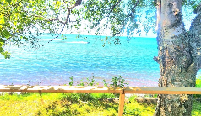 Artistry view of Lake Superior in authentic cottage will have you refreshed