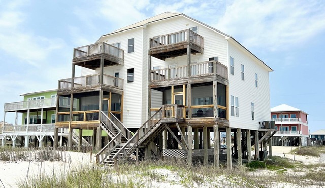 Bar Harbor West - 6 Bedroom Gulf Front Duplex, Sleeps 14