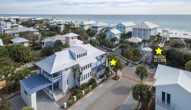 CELEBRATION BEACH HOUSE-29 PACES TO BEACH WALKOVER-CARILLON BEACH-8 BEACH CHAIRS
