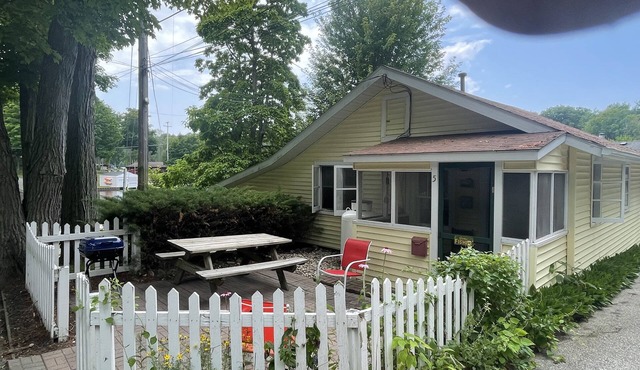 Cottage 5 has a very Hamlin lake cottage feel. More private setting.