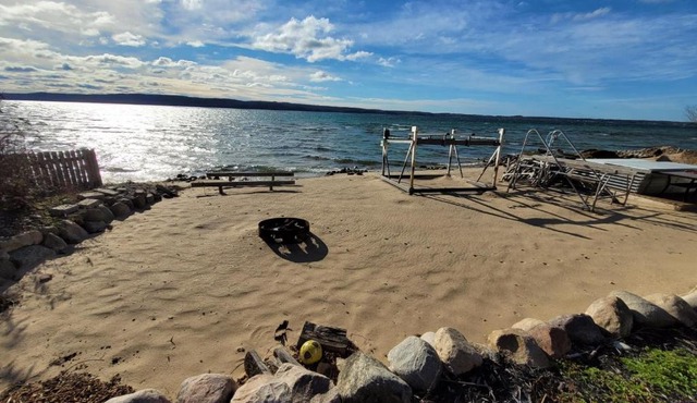 Crystal Lake Hillside with Private Sandy Beach