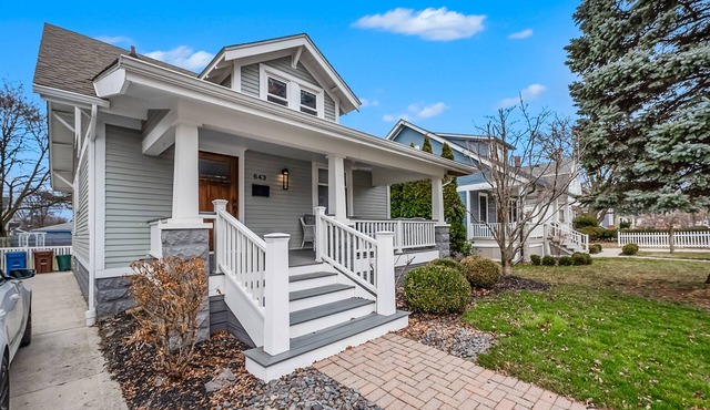 Dog-friendly, historical home with cookout-ready backyard, home office, AC & W/D