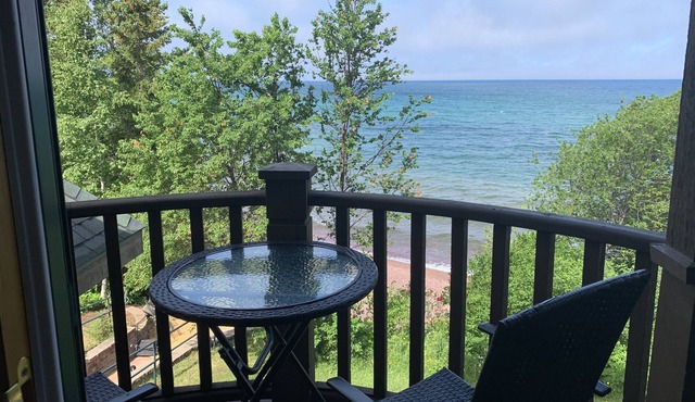 Keweenaw Castle Resort: The Balcony Suite on the Shore of Lake Superior