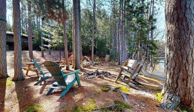 Lakefront, dog-friendly home w/private dock ,fire pit & a beautiful lakeview!
